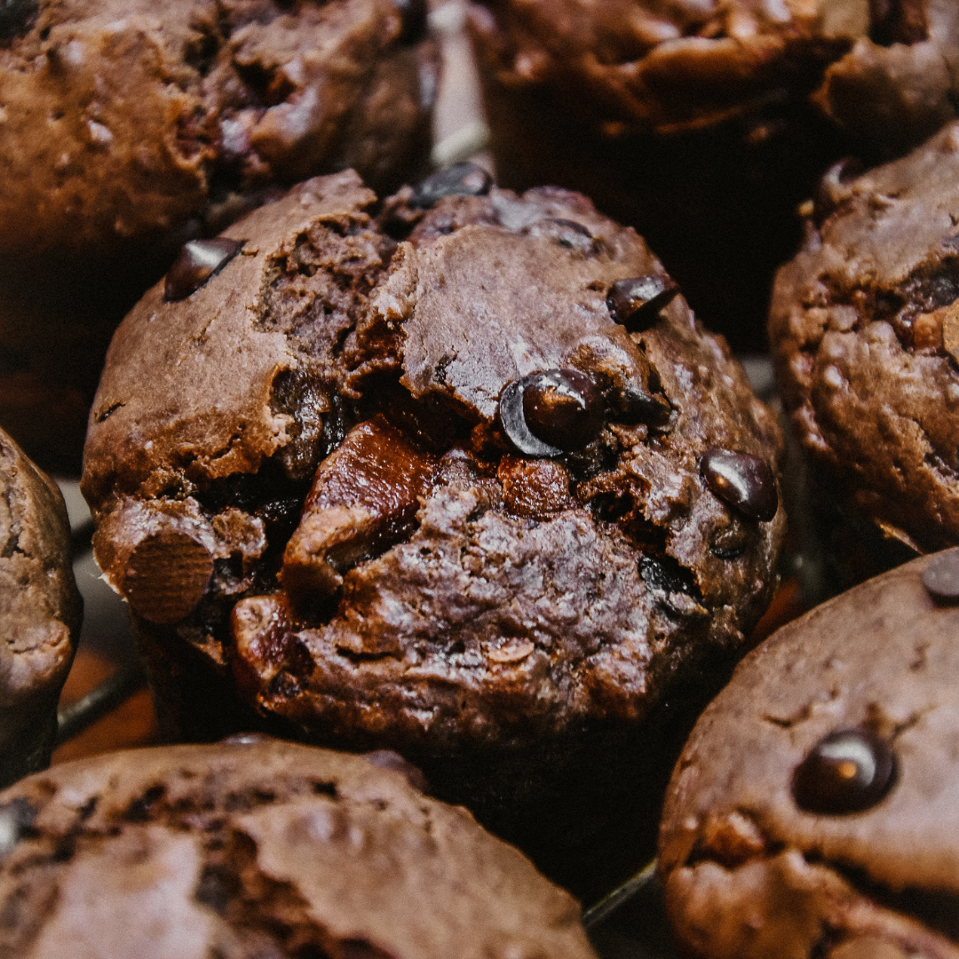 Chocolate Pumpkin Chocolate Chip Muffins
