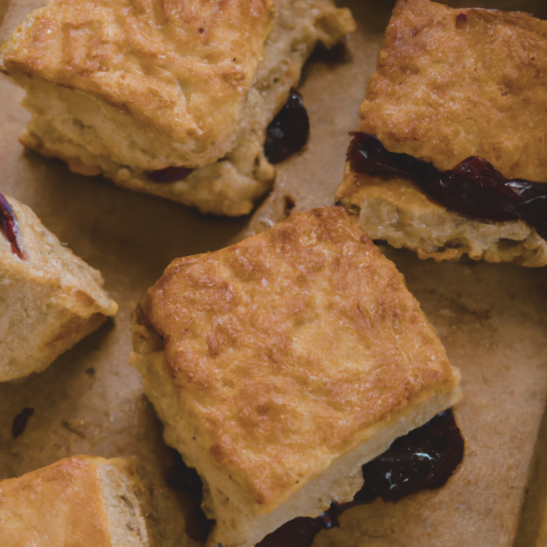 Jam Stuffed Scones